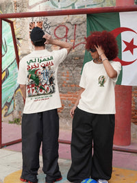 T-shirt Algérie Fan Edition – Blanc Cassé