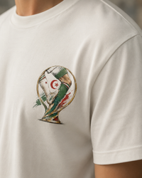 T-shirt Algérie Fan Edition – Blanc Cassé