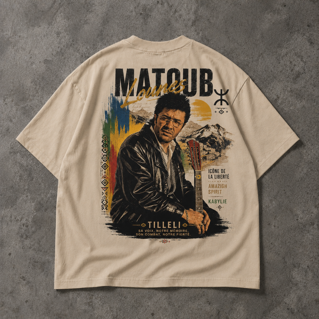 T-shirt Oversize Matoub Lounes – Édition Tillel