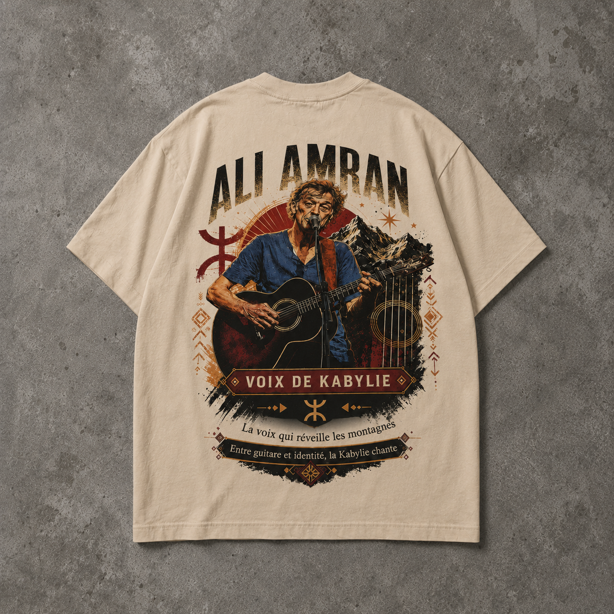 T-shirt Oversize Ali Amran – Voix de Kabylie