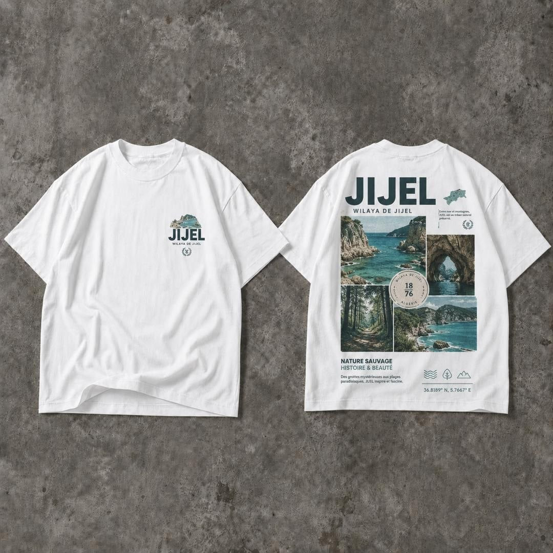 T-shirt Oversize Jijel — Coton Premium