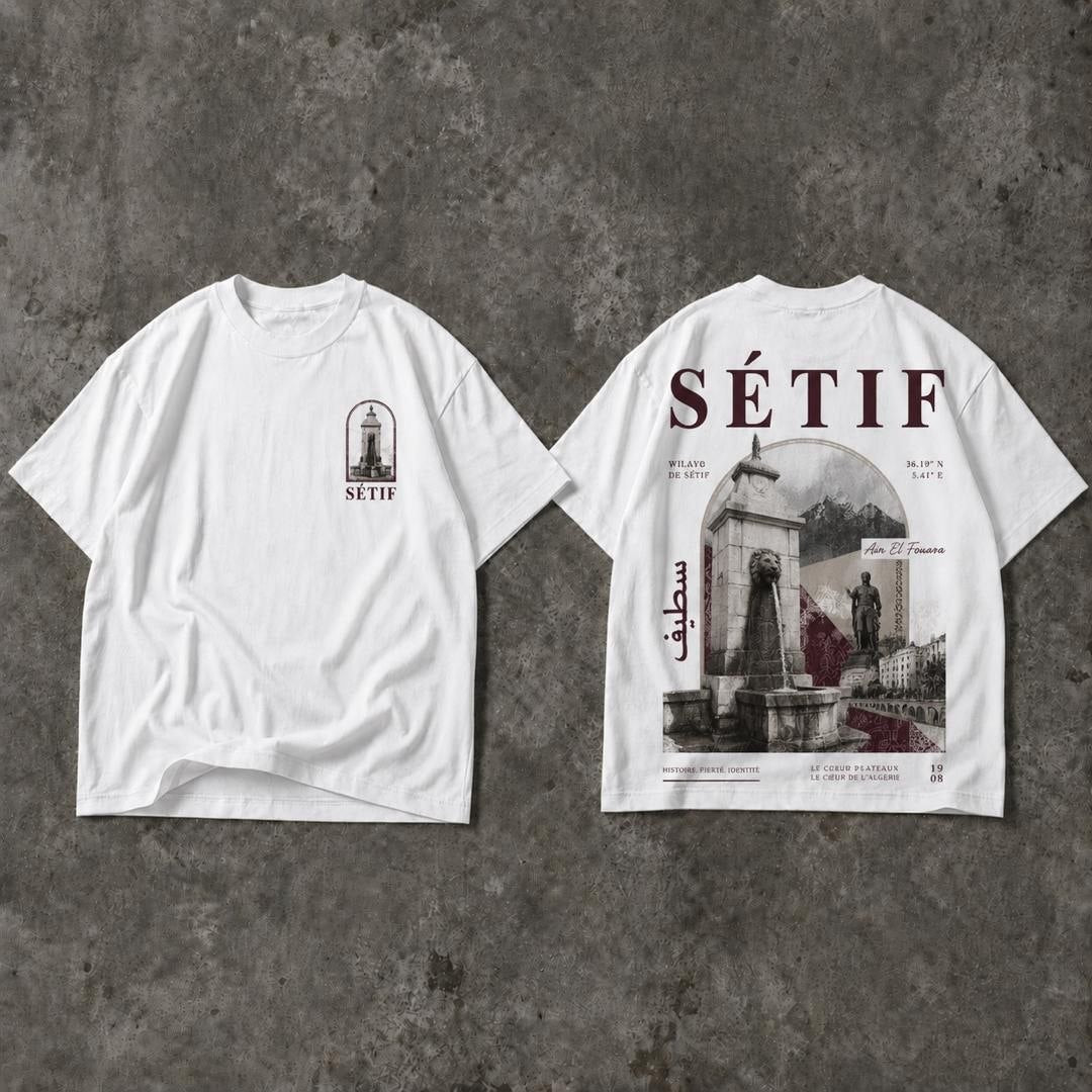 T-shirt Oversize Setif — Coton Premium