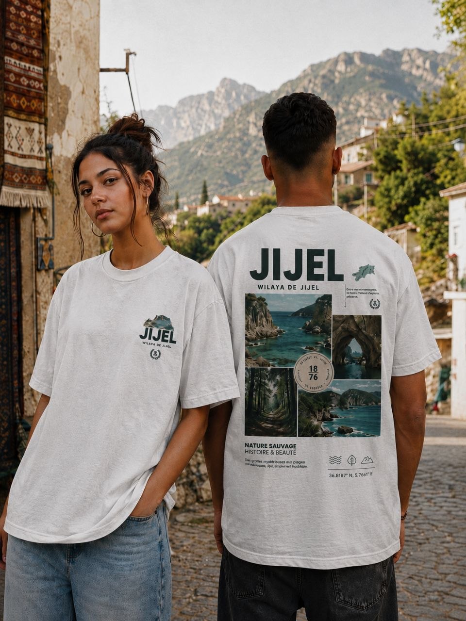 T-shirt Oversize Jijel — Coton Premium