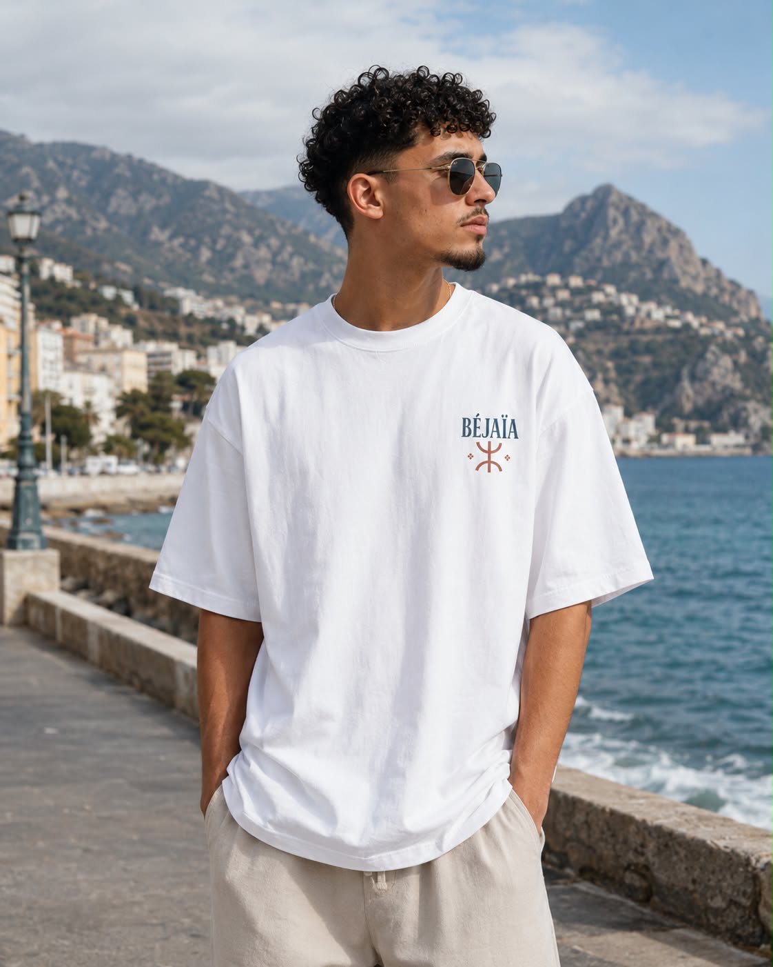 T-shirt Oversize Béjaïa La Kabylie — Coton Premium